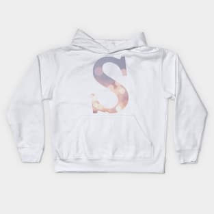 The Letter S Purple Lights Kids Hoodie